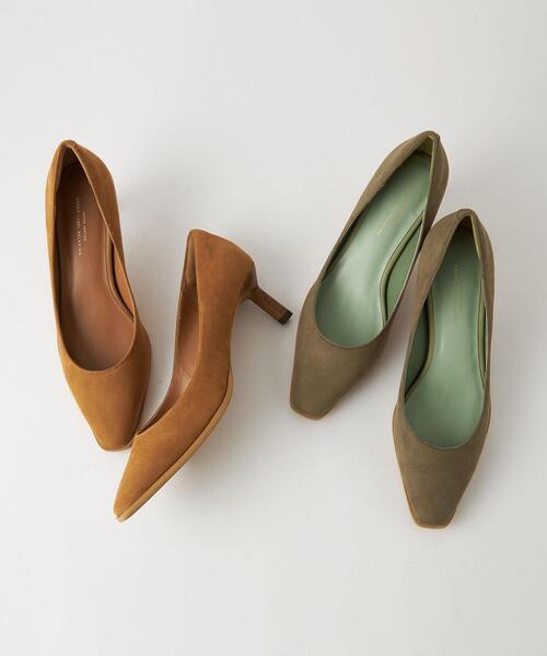 green label relaxing（グリーンレーベルリラクシング）の「ナロウスクエア パンプス(5.5cmヒール) -撥水-（パンプス・レディース・ブラウン/オリーブ/その他1・22.5cm/23cm/23.5cm/24cm/24.5cm）」の10枚目の写真
