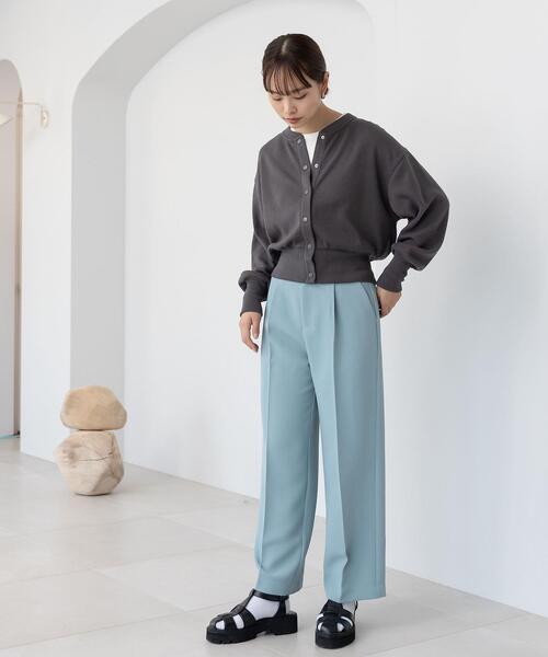 CITEN(シテン)の「<CITEN(シテン)>タックセミワイド パンツ Ⅱ(その他パンツ・レディース・ターコイズブルー/ダークグレー/クリーム・S/M)」の11枚目の写真