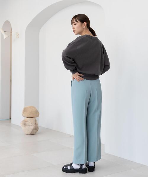 CITEN(シテン)の「<CITEN(シテン)>タックセミワイド パンツ Ⅱ(その他パンツ・レディース・ターコイズブルー/ダークグレー/クリーム・S/M)」の6枚目の写真