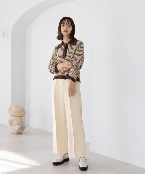 CITEN(シテン)の「<CITEN(シテン)>タックセミワイド パンツ Ⅱ(その他パンツ・レディース・ターコイズブルー/ダークグレー/クリーム・S/M)」の7枚目の写真