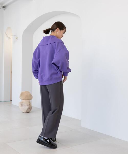 CITEN(シテン)の「<CITEN(シテン)>タックセミワイド パンツ Ⅱ(その他パンツ・レディース・ターコイズブルー/ダークグレー/クリーム・S/M)」の14枚目の写真