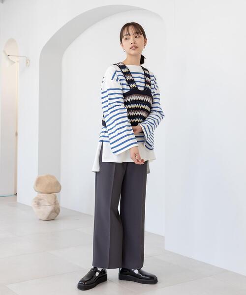 CITEN(シテン)の「<CITEN(シテン)>タックセミワイド パンツ Ⅱ(その他パンツ・レディース・ターコイズブルー/ダークグレー/クリーム・S/M)」の17枚目の写真