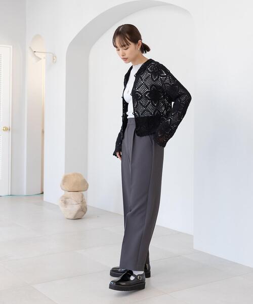 CITEN(シテン)の「<CITEN(シテン)>タックセミワイド パンツ Ⅱ(その他パンツ・レディース・ターコイズブルー/ダークグレー/クリーム・S/M)」の20枚目の写真