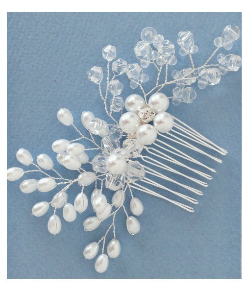 Cupid Heart(キューピッドハート)の「【Cupid Heart】結婚式アクセサリー ブーケコーム(その他ヘアアクセサリー・レディース・シルバー・MEDIUM)」の6枚目の写真