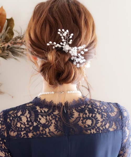 Cupid Heart(キューピッドハート)の「【Cupid Heart】結婚式アクセサリー ブーケコーム(その他ヘアアクセサリー・レディース・シルバー・MEDIUM)」の5枚目の写真