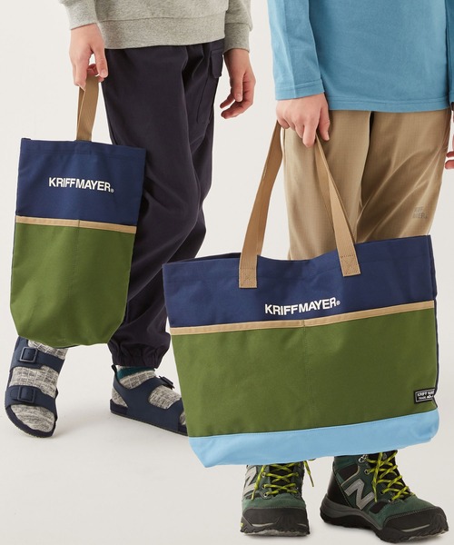 KRIFF MAYER Kid's Collection(クリフメイヤーキッズコレクション)の「レッスンバッグ&シューズバッグセット(トートバッグ・キッズ・ベージュ/ネイビー/レッド/サックスブルー・FREE)」の1枚目の写真