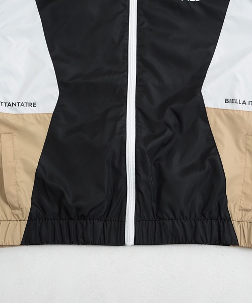 FILA（フィラ）の「【FILA/フィラ】ロゴ刺繍 ビックシルエット ドロップショルダー 切替 トラックジャケット ナイロンジャケット（ナイロンジャケット・メンズ・ブラック/ネイビー/ブルーグリーン・LL/M/L）」の6枚目の写真