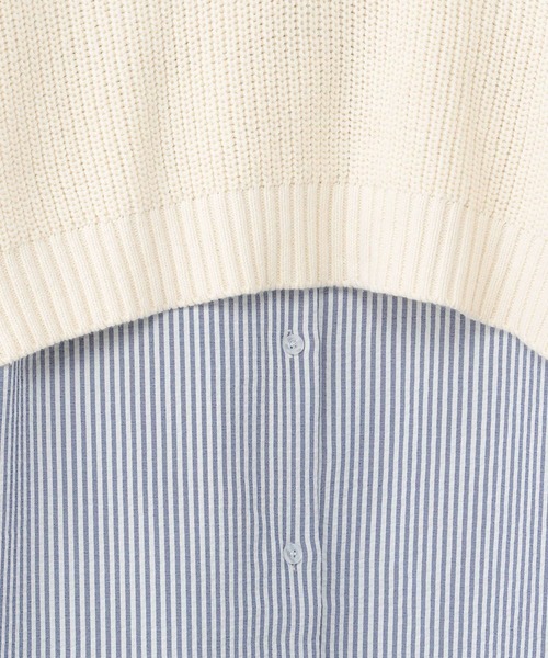 Heather（ヘザー）の「ベスト付ストライプシャツワンピース  269013（シャツワンピース・レディース・グリーン系/ブルー系/ピンク系・FREE）」の19枚目の写真