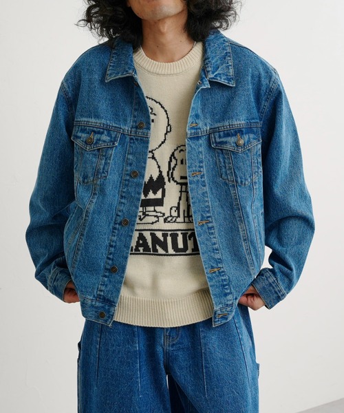 CPCM（シーピーシーエム）の「4ポケデニムジャケット（デニムジャケット・メンズ・ブルー/サックスブルー・MEDIUM/LARGE）」の2枚目の写真