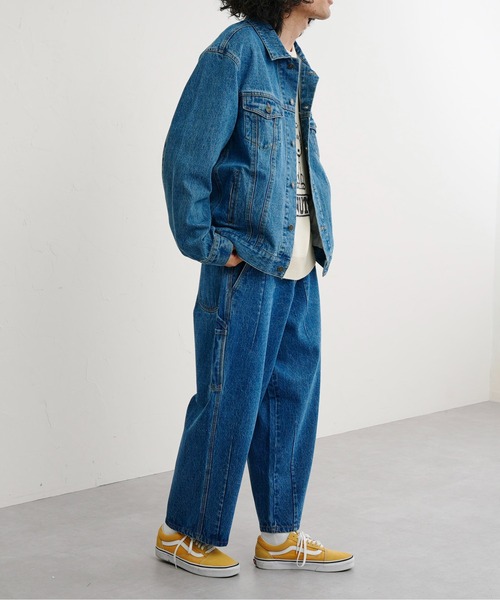 CPCM（シーピーシーエム）の「4ポケデニムジャケット（デニムジャケット・メンズ・ブルー/サックスブルー・MEDIUM/LARGE）」の5枚目の写真