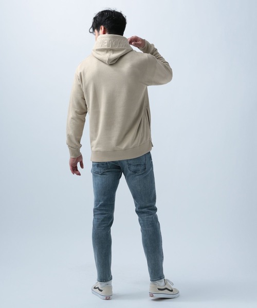 Minnetonka(ミネトンカ)の「【MINNETONKA(ミネトンカ)×BAYFLOW】フェイクレザーウラケパーカー(パーカー・メンズ・ベージュ/ブラウン/グリーン/オレンジ・SMALL/MEDIUM/LARGE)」の15枚目の写真