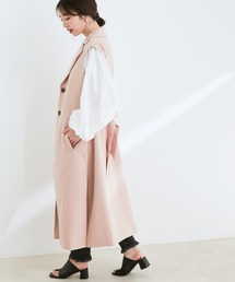 【WEB限定】サイドスリット入りロングジレ