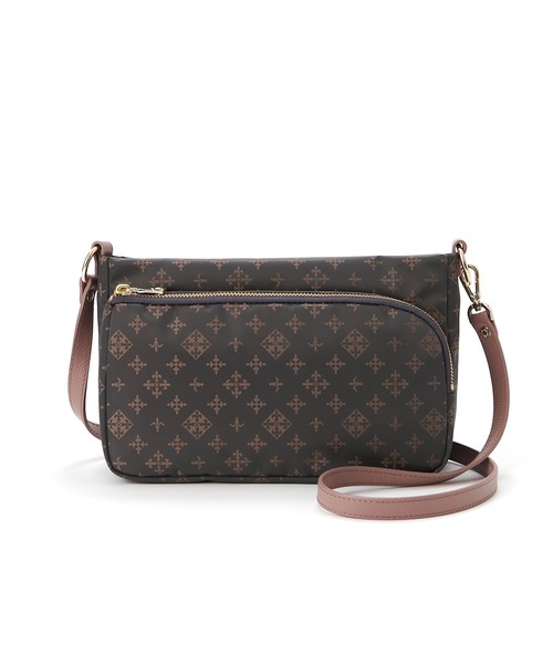 russet（ラシット）の「2way ミニショルダーバッグ(CE-166)（ショルダーバッグ・レディース・ネイビー/イエロー/アイボリー/ミント/グレー×ピンク/グレイッシュベージュ/ブルー系その他/キャメル/ローズ/バイオレット/ブルー・FREE）」の3枚目の写真