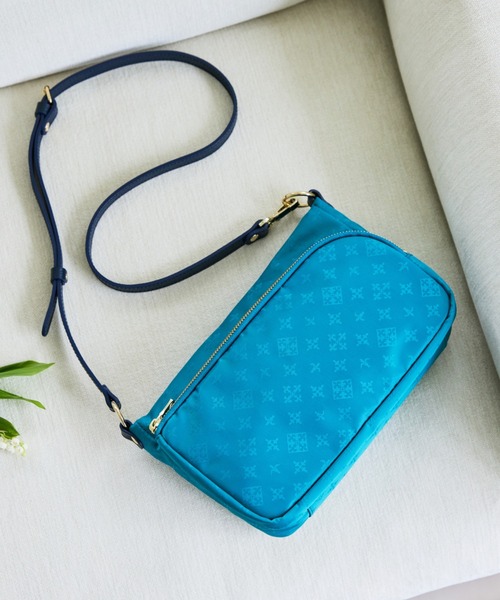 russet（ラシット）の「2way ミニショルダーバッグ(CE-166)（ショルダーバッグ・レディース・ネイビー/イエロー/アイボリー/ミント/グレー×ピンク/グレイッシュベージュ/ブルー系その他/キャメル/ローズ/バイオレット/ブルー・FREE）」の6枚目の写真