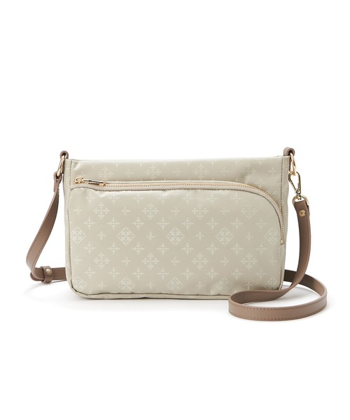 russet（ラシット）の「2way ミニショルダーバッグ(CE-166)（ショルダーバッグ・レディース・ネイビー/イエロー/アイボリー/ミント/グレー×ピンク/グレイッシュベージュ/ブルー系その他/キャメル/ローズ/バイオレット/ブルー・FREE）」の2枚目の写真