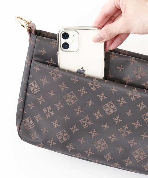 russet（ラシット）の「2way ミニショルダーバッグ(CE-166)（ショルダーバッグ・レディース・ネイビー/イエロー/アイボリー/ミント/グレー×ピンク/グレイッシュベージュ/ブルー系その他/キャメル/ローズ/バイオレット/ブルー・FREE）」の19枚目の写真