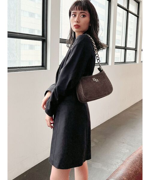 GYDA（ジェイダ）の「ジャケットライクワンピース（ワンピース・レディース・ブラック/ベージュ・FREE）」の11枚目の写真
