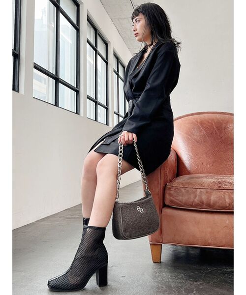 GYDA（ジェイダ）の「ジャケットライクワンピース（ワンピース・レディース・ブラック/ベージュ・FREE）」の14枚目の写真