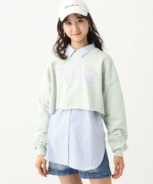 repipi armario | カレッジロゴカットオフスウェット(スウェット)