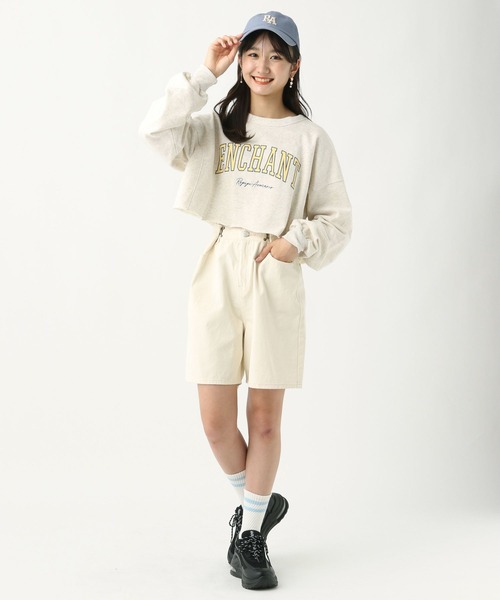 repipi armario(レピピ アルマリオ)の「カレッジロゴカットオフスウェット(スウェット・キッズ・ブラック系その他/グリーン系その他/ピンク系その他/ホワイト系その他・LARGE/MEDIUM/SMALL)」の12枚目の写真