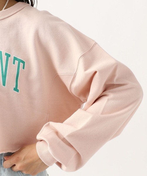 repipi armario(レピピ アルマリオ)の「カレッジロゴカットオフスウェット(スウェット・キッズ・ブラック系その他/グリーン系その他/ピンク系その他/ホワイト系その他・LARGE/MEDIUM/SMALL)」の7枚目の写真