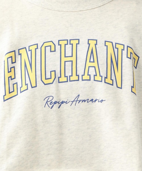 repipi armario(レピピ アルマリオ)の「カレッジロゴカットオフスウェット(スウェット・キッズ・ブラック系その他/グリーン系その他/ピンク系その他/ホワイト系その他・LARGE/MEDIUM/SMALL)」の11枚目の写真