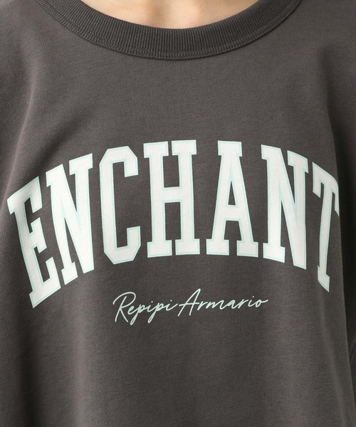 repipi armario(レピピ アルマリオ)の「カレッジロゴカットオフスウェット(スウェット・キッズ・ブラック系その他/グリーン系その他/ピンク系その他/ホワイト系その他・LARGE/MEDIUM/SMALL)」の8枚目の写真