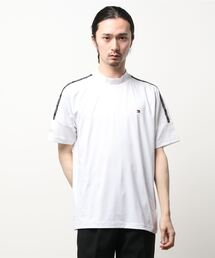 [トミーヒルフィガーゴルフ] メンズ ロゴテープ モックネックシャツ　 