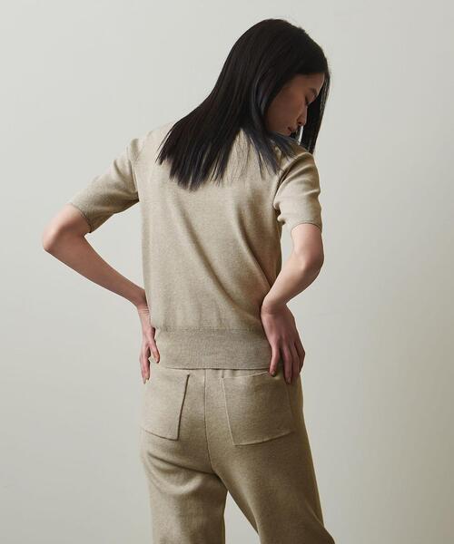 Steven Alan(スティーブンアラン)の「<Steven Alan>COTTON BOTTLE NECK HALF SLEEVE KNIT/ニット(ニット/セーター・レディース・ホワイト/ベージュ/ネイビー・FREE)」の5枚目の写真
