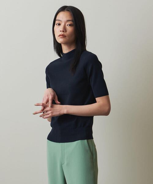 Steven Alan(スティーブンアラン)の「<Steven Alan>COTTON BOTTLE NECK HALF SLEEVE KNIT/ニット(ニット/セーター・レディース・ホワイト/ベージュ/ネイビー・FREE)」の7枚目の写真