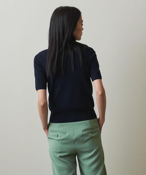 Steven Alan(スティーブンアラン)の「<Steven Alan>COTTON BOTTLE NECK HALF SLEEVE KNIT/ニット(ニット/セーター・レディース・ホワイト/ベージュ/ネイビー・FREE)」の9枚目の写真