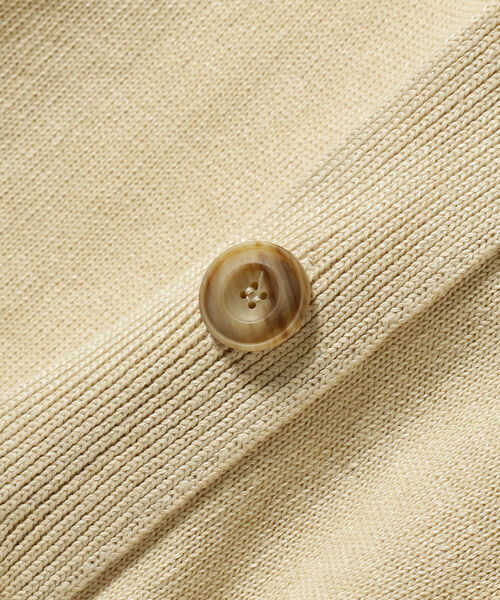 BRILLA per il gusto（ブリッラペルイルグースト）の「FILIPPO DE LAURENTIIS × Brilla per il gusto / 別注 7ゲージ リネン カーディガン（カーディガン/ボレロ・メンズ・ネイビー/ブラック/ダークブラウン/ベージュ・46/50/48/44）」の14枚目の写真