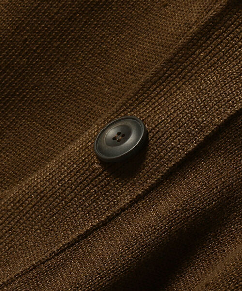 BRILLA per il gusto（ブリッラペルイルグースト）の「FILIPPO DE LAURENTIIS × Brilla per il gusto / 別注 7ゲージ リネン カーディガン（カーディガン/ボレロ・メンズ・ネイビー/ブラック/ダークブラウン/ベージュ・46/50/48/44）」の17枚目の写真