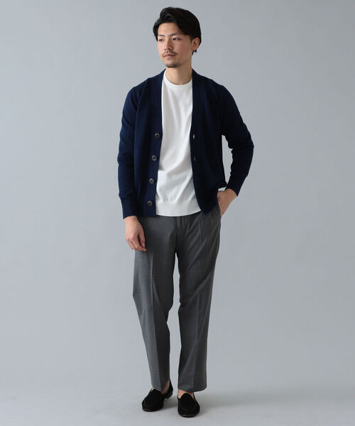 BRILLA per il gusto（ブリッラペルイルグースト）の「FILIPPO DE LAURENTIIS × Brilla per il gusto / 別注 7ゲージ リネン カーディガン（カーディガン/ボレロ・メンズ・ネイビー/ブラック/ダークブラウン/ベージュ・46/50/48/44）」の22枚目の写真
