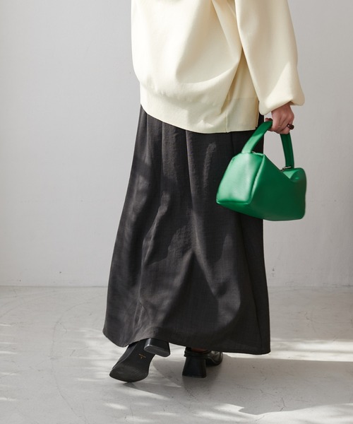DISCOAT（ディスコート）の「テックリネンマーメイドスカート（スカート・レディース・チャコールグレー/ライトグレー/グリーン/レッド・SMALL/MEDIUM/LARGE）」の12枚目の写真