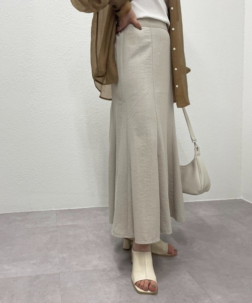 DISCOAT（ディスコート）の「テックリネンマーメイドスカート（スカート・レディース・チャコールグレー/ライトグレー/グリーン/レッド・SMALL/MEDIUM/LARGE）」の21枚目の写真