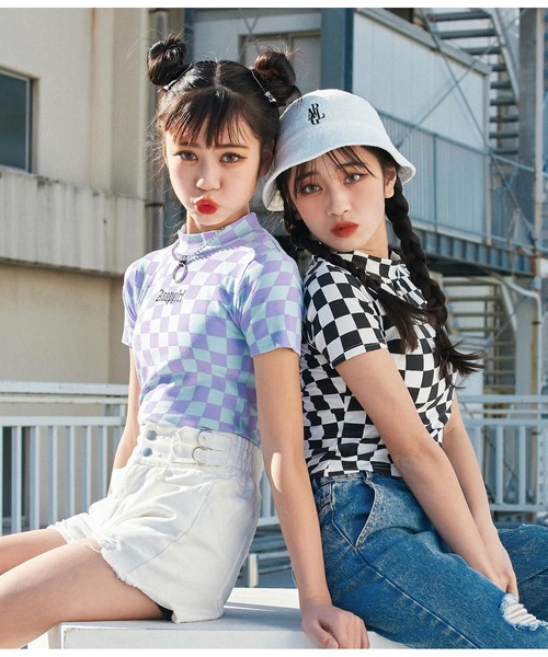 ANAP GiRL（アナップガール）の「リング付ミニネックトップスT