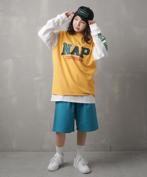 ラッキー35e ニードルス パピヨン ワッペンロゴ ノースリーブ