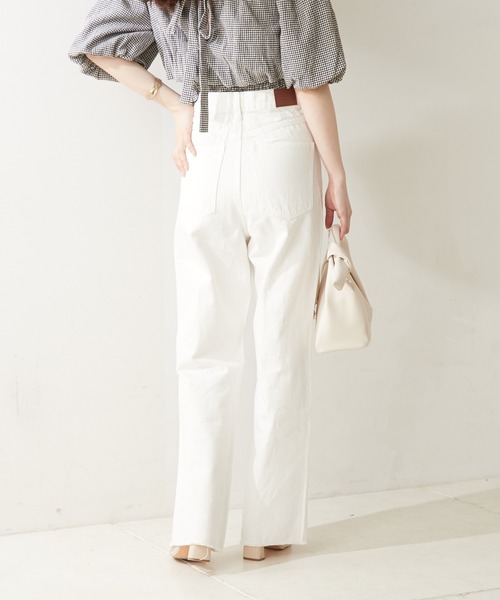 【WEB限定カラーあり】ダメージワイドデニムパンツ