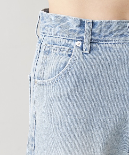 【WEB限定カラーあり】ダメージワイドデニムパンツ