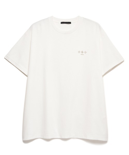 TATRAS(タトラス)の「TATRAS(タトラス)NUNKI 刺繍Tシャツ(Tシャツ/カットソー・メンズ・ホワイト/ブラック・2/4/3)」の1枚目の写真