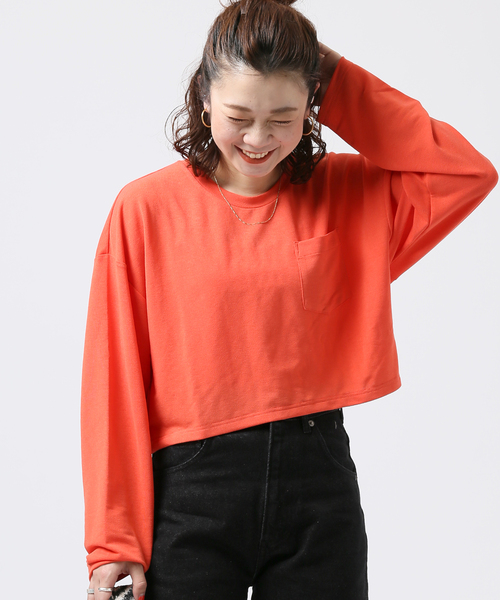 JOINT WORKS(ジョイントワークス)の「J-ラメテンジクショートプルオーバー(Tシャツ/カットソー・レディース・グレー/オレンジ/ブルー・FREE)」の3枚目の写真
