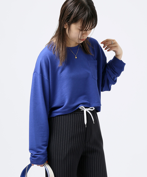 JOINT WORKS(ジョイントワークス)の「J-ラメテンジクショートプルオーバー(Tシャツ/カットソー・レディース・グレー/オレンジ/ブルー・FREE)」の6枚目の写真