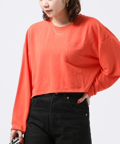 JOINT WORKS(ジョイントワークス)の「J-ラメテンジクショートプルオーバー(Tシャツ/カットソー・レディース・グレー/オレンジ/ブルー・FREE)」の8枚目の写真