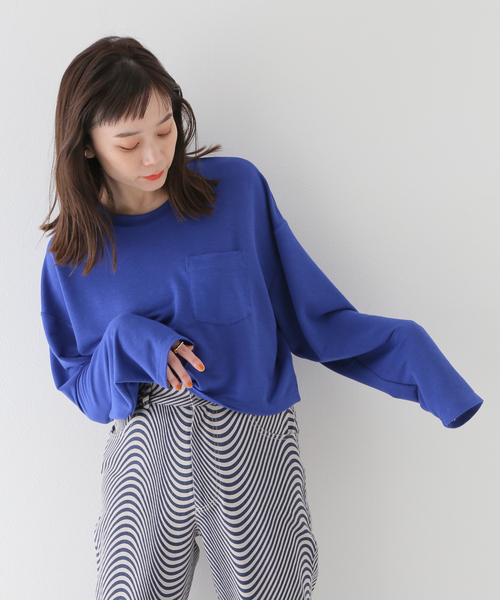 JOINT WORKS(ジョイントワークス)の「J-ラメテンジクショートプルオーバー(Tシャツ/カットソー・レディース・グレー/オレンジ/ブルー・FREE)」の13枚目の写真