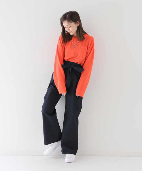 JOINT WORKS(ジョイントワークス)の「J-ラメテンジクショートプルオーバー(Tシャツ/カットソー・レディース・グレー/オレンジ/ブルー・FREE)」の16枚目の写真