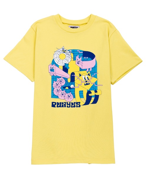 PUNYUS（プニュズ）の「DIGITALキャットTシャツ（Tシャツ/カットソー・レディース・ターコイズブルー/ピンク/ホワイト/イエロー・3/2/1/4）」の12枚目の写真