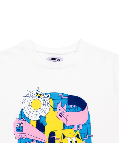 PUNYUS（プニュズ）の「DIGITALキャットTシャツ（Tシャツ/カットソー・レディース・ターコイズブルー/ピンク/ホワイト/イエロー・3/2/1/4）」の16枚目の写真
