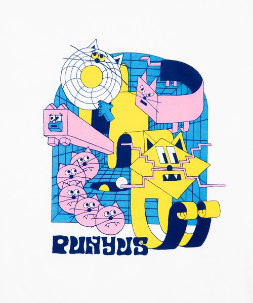 PUNYUS（プニュズ）の「DIGITALキャットTシャツ（Tシャツ/カットソー・レディース・ターコイズブルー/ピンク/ホワイト/イエロー・3/2/1/4）」の17枚目の写真