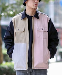 【HUF / ハフ】 SPLIT ZIP WORK SHIRT